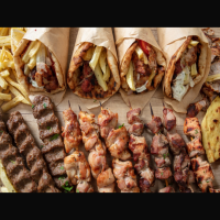 Wrap BBQ shish tawook chicken